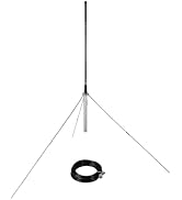 FMUSER GP100 FM Transmitter Antenna Outdoor, 1/4 wave professional GP antenna for 87-108mhz 0.5w-...
