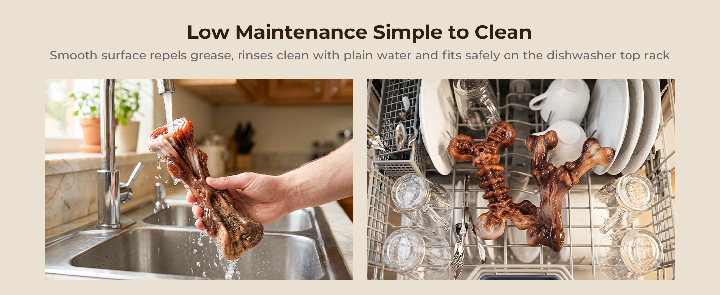 Easy Clean, Dishwasher Safe, Rinse Clean Easily