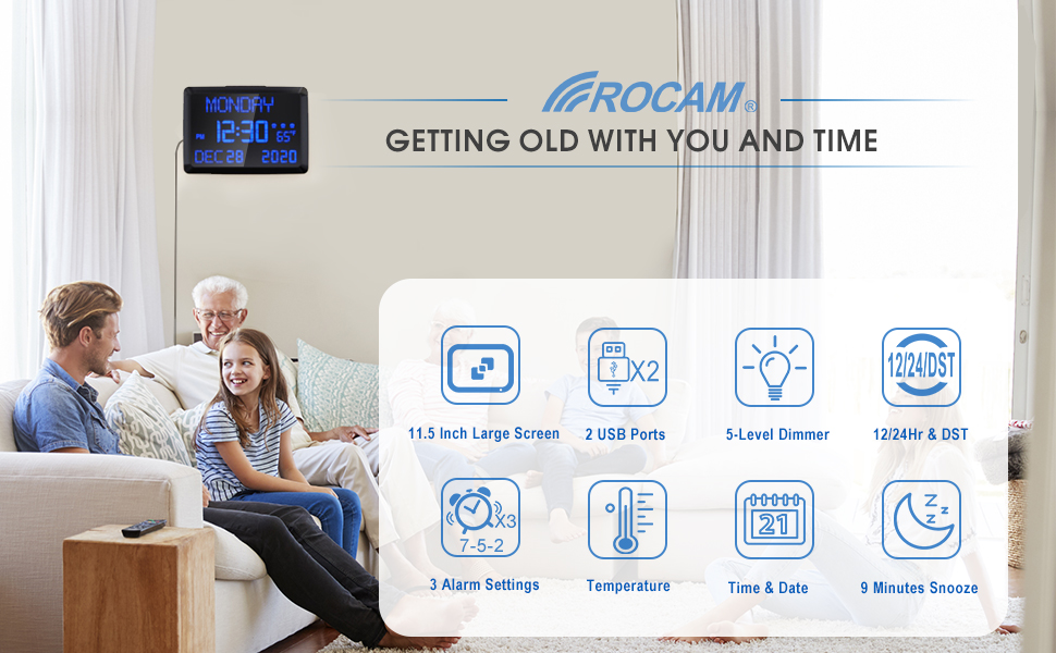 ROCAM digital clock