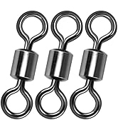Alwonder Fishing Barrel Swivels, 40 to100-Pack Swivels Fishing Tackle Freshwater Saltwater Swivel...
