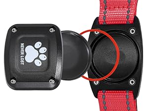 MYIWB Dog Tracking Collar, Easy Tracker Installation, Secure & Durable Design
