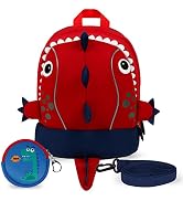 yisibo Lightweight Toddler Backpack with Safety Leash for Kids Boys Girls by Neoprene for Prescho...