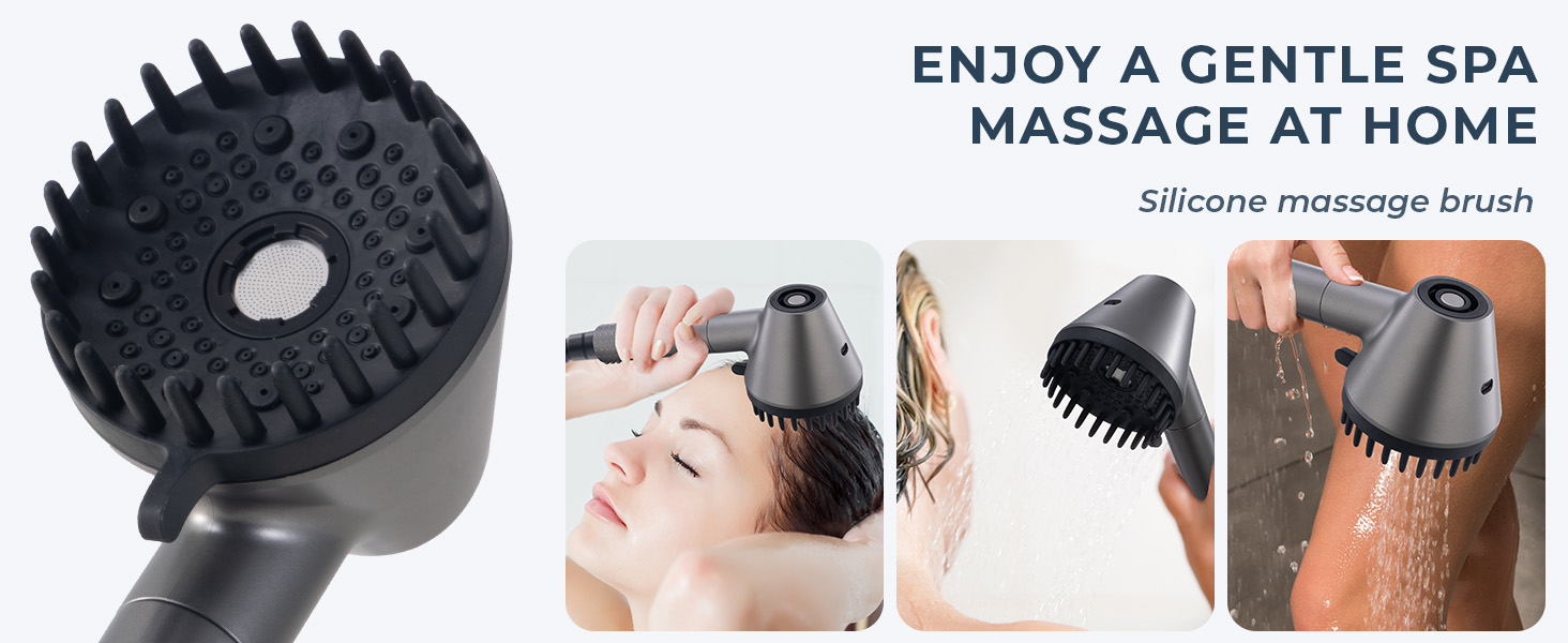 shower head massage brush