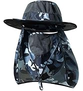 Fishing Hat,Sun Cap with UPF 50+ Sun Protection and Neck Flap,for Man and Women