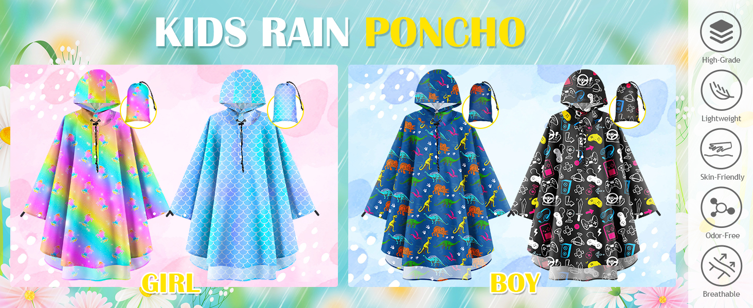 ponchos for kids
