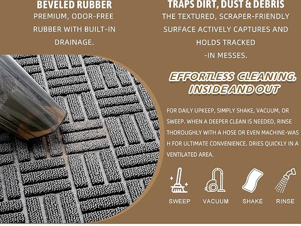 OLANLY Front Door Mat Outside Entrance