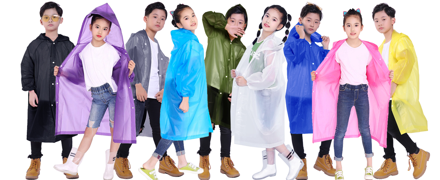 Rain Ponchos for Kids