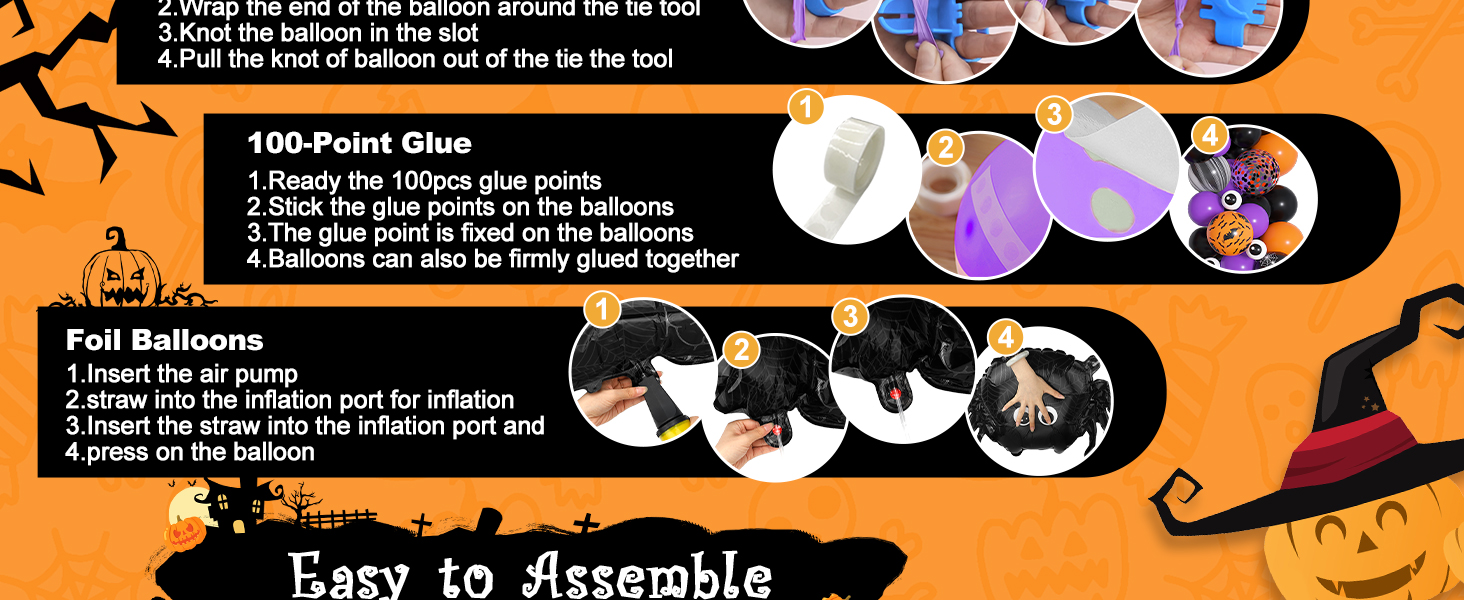 halloween balloon arch
