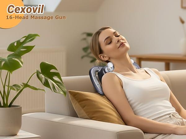 16-Head Massage Gun