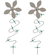 ?DrainWig Shower Drain Hair Catcher – Disposable Silver Flower (2-Pack) – No-Touch Hair Removal f...
