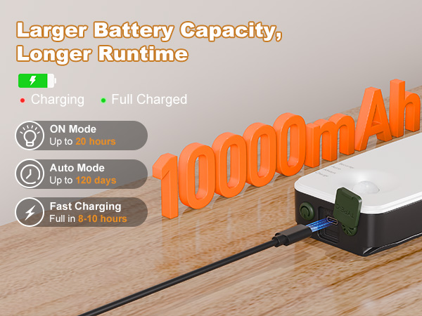 10000mAh Battery Capacity