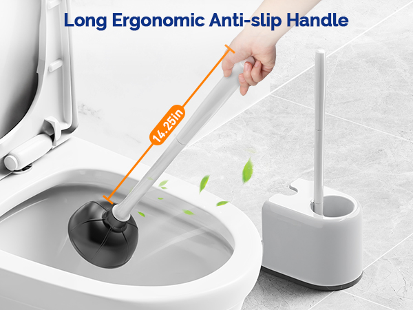 toilet plunger and brush set