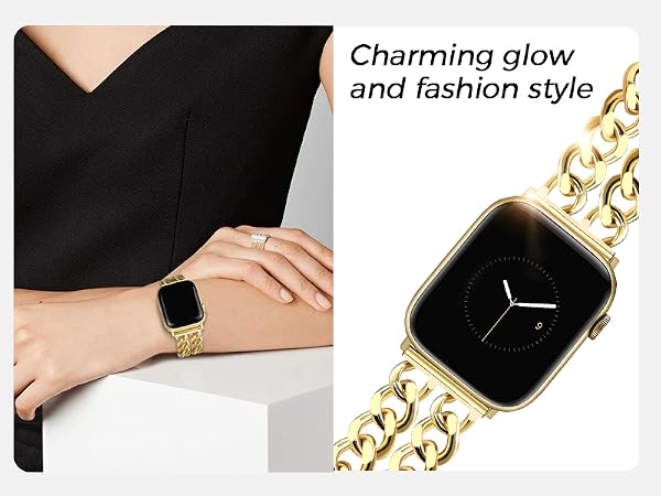 gold apple watch bands for women gold chain bracelet metal apple watch band