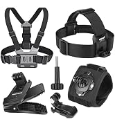 NEEWER Accessory Set Compatible with GoPro Hero Insta360 DJI AKASO Action Camera, Quick Change He...