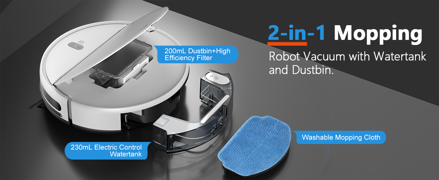 Features strong suction, adjustable water flow