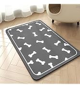 Pet Feeding Mat-Absorbent Dog Mat for Food and Water Bowl-No Stains Easy Clean Dog Food Mat-Quick...
