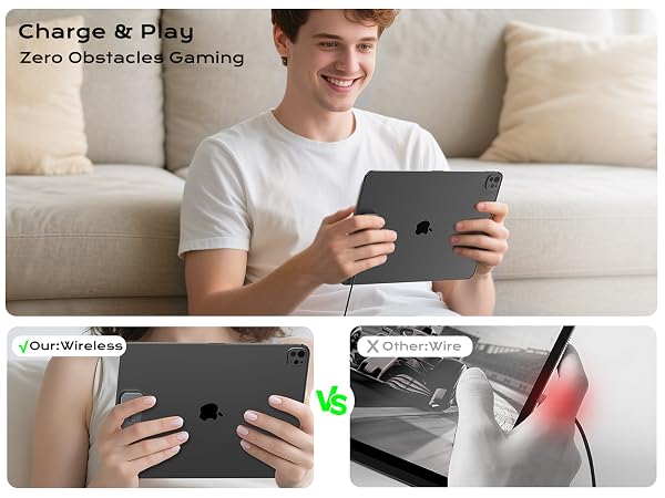 KUXIU Megnetic Wireless Charger, 35W Fast Charging Block with 5.56ft USB C to C Charger Cable