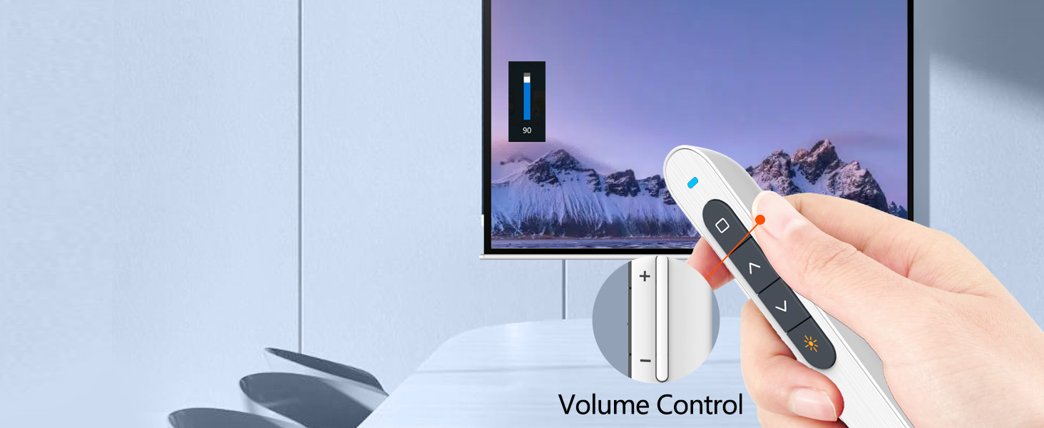 Norwii N27 long range presentation clicker Volume Control