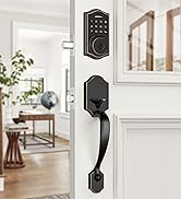 keyless entry door lock deadbolt with handle set