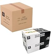 1600 Count Quart Storage Bags- Easy Open Tabs, Double Zipper & Reusable, Heavy Duty (32 Packs of ...
