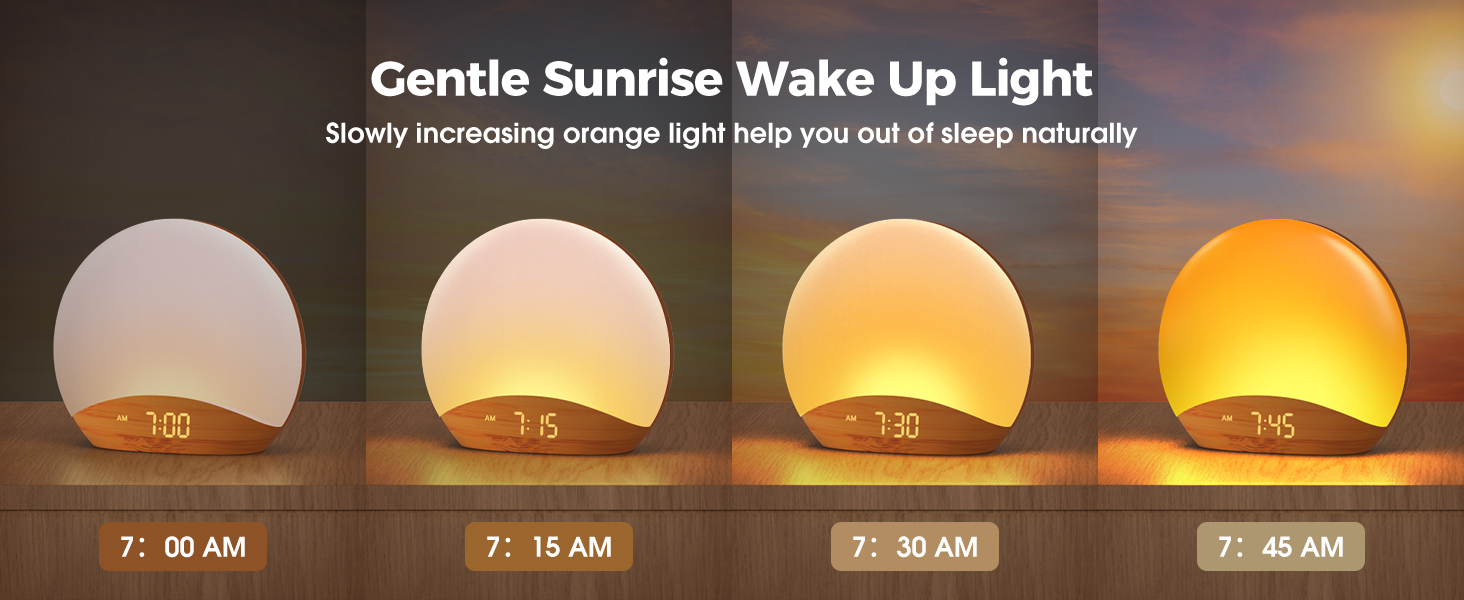 sunrise alarm wake up light