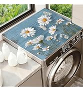 Washer Dryer Top Cover Mat, Non-Slip Laundry Room Decor, Laundry Room Kitchen Appliance Decor Pro...