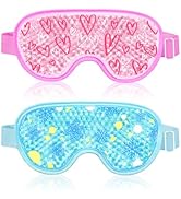 CONBELLA 2PCS Cooling Eye Mask Gel Eye Mask, Reusable Hot Cold Therapy cold eye mask for Post Sur...