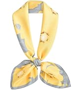 Rcrawica Large Silk Feeling Hair Scarf Bandanas for Women Elegant Silky Satin Neck Scarves 35inch...
