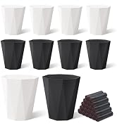 Krijuess 10Pack Office Trash Can with 375 Counts/ 25Rolls Trash Bags, 1.8 Gallons Small Trash Can...