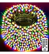 KNONEW Outdoor Christmas Lights 403FT 1000 LED String Lights 8 Modes & Timer Fairy Light Plug in ...