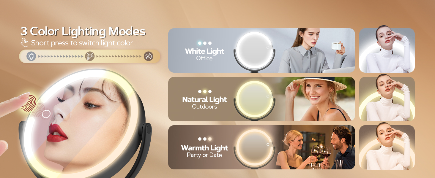 lighted magnifying mirror
