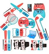 WEILE Switch Sports Accessories Bundle - 23 in 1 Family Accessories Pack Kit for Nintendo Switch ...