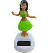 GANPUB Solar Powered Dancing Hula Girl Dashboard Decorations Swinging Bobbleheads Toy Collection ...