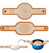 PLAPITATE Silicone Bread Sling Dutch Oven Liner, Non-Stick & Easy Clean Reusable Oval and Round S...