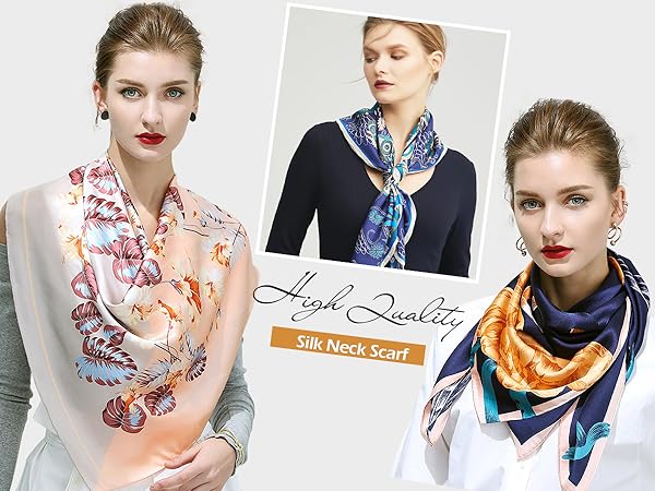 silk neck scarf