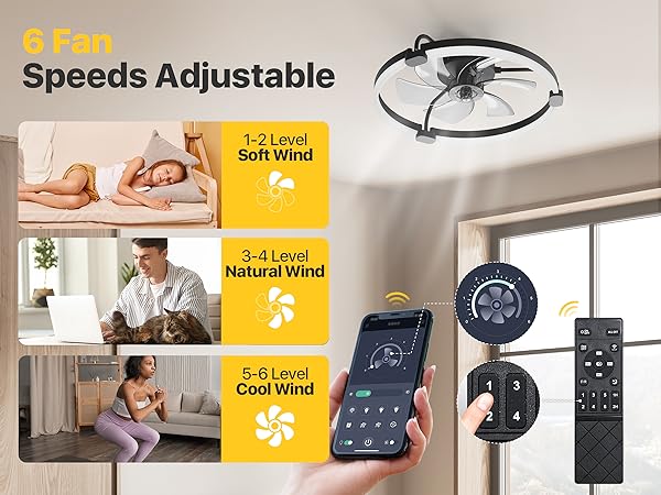 ceiling fans with lights and remote