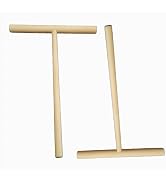 Zhuluck 2 Pcs Wooden Crepe Maker Pancake Batter Spreader Stick Kitchen Cooking Utensils Tools for...