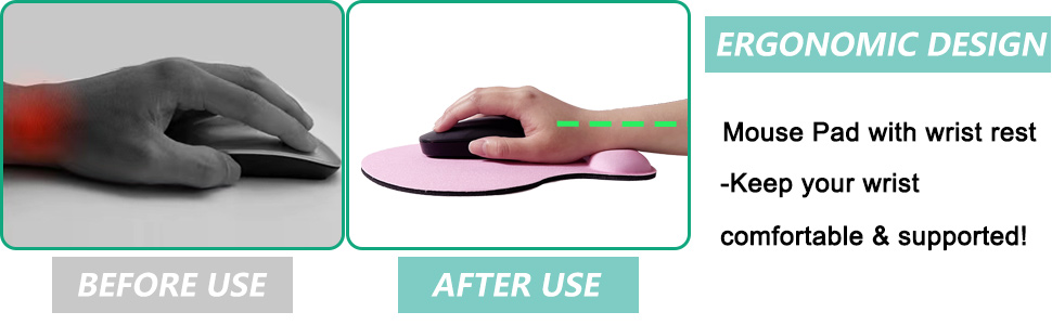 Mouse Pad with Wrist Support