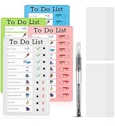 Artoshin 4 Pieces Chore Chart for Kids Multiple Kids - Sliding Routine Chart: Reusable to Do List...