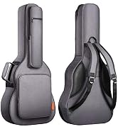 CAHAYA Guitar Bag Acoustic Reinforced 0.7 In Thick Sponge Soft Padded Guitar Case with 5 Pockets,...