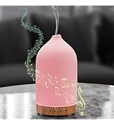 Gooamp 200ML White Noise Ceramic Diffuser,Sleep Sound Machine with 20 Natural Soothing Sounds, 7 ...