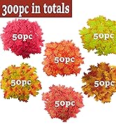 6 colors fall leaves 300PCS