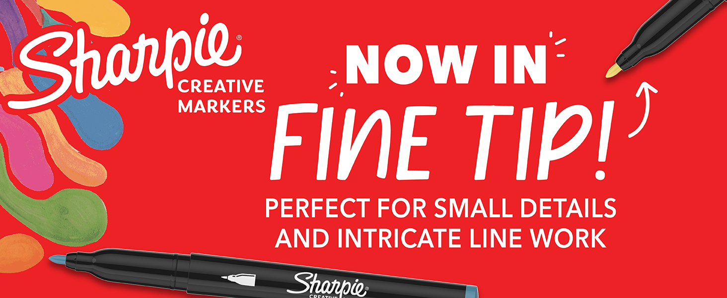 Sharpie Creative Markers Now in Fine Tip