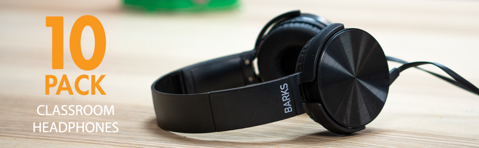 10 Pack Classroom Headphones - Barks Tech
