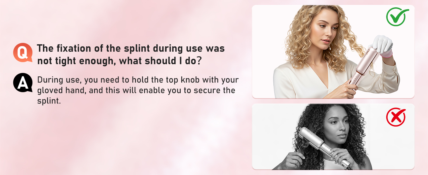 The fixation of the splint during use was not tight enough, what should l do?