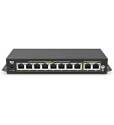 DBIT Unmanaged 10-Port PoE Network Switch, 8* 10/100Mbps PoE+ Ports, 2 Gigabit Uplink Ports, 802....