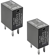 Wevdn 2 PCS Car Air Conditioning Relay, 13500114/8385 12VDC 40A High Power 4 Pin Relay, Multi Pur...