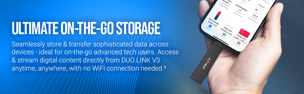 DUO Link V3 USB 3.2 Gen 2 Type C/Type A OTG Flash Drive 256GB - Ultimate On-The-Go Storage
