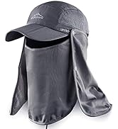 ELLEWIN Fishing Hat Sun Cap UPF 50+ Outdoor Hiking Hat with Removable Mesh Face Neck Flap Cover W...