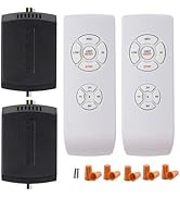 LPHUMEX 2 Pack Universal Ceiling Fan Remote Control Kits, Small Size Receiver Fan Speed, Light an...